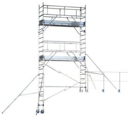 Tubesca-Comabi Totem 2 Line alumínium gurulóállvány, pallóhossz: 2, 43 m, munkamagasság: 3, 85 m