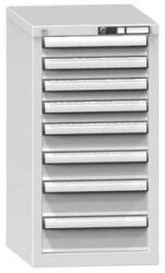 POLAK Fiókos szekrény ZL8, 442 x 600 x 840 mm, szürkésszürke