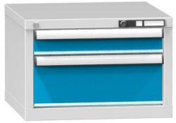 POLAK Fiókos szekrény ZA2, 578 x 600 x 390 mm, szürkéskék