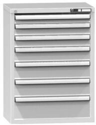 POLAK Fiókos szekrény ZP6, 731 x 464 x 990 mm, szürkésszürke