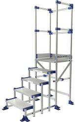 Tubesca-Comabi Meca Modul munkaállvány, 3 korláttal, 5 fokos, pallóhossz: 0, 5 m