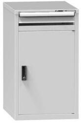 POLAK Fiókos szekrény ZE1, 578 x 753 x 990 mm, szürkésszürke