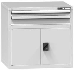 POLAK Fiókos szekrény ZK2, 884 x 753 x 840 mm, szürkésszürke