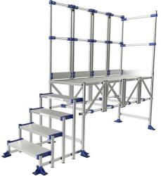 Tubesca-Comabi Meca Modul munkaállvány, 2 korláttal, 5 fokos, pallóhossz: 2 m