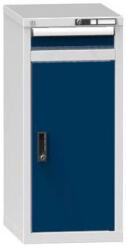 POLAK Fiókos szekrény ZL1, 442 x 600 x 990 mm, szürke-sötétkék