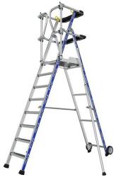 Tubesca-Comabi Sherpamatic Saloon alumínium munkaállvány, 8 fokos