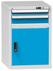 POLAK Fiókos szekrény ZE2, 578 x 753 x 840 mm, szürkéskék