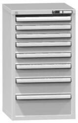 POLAK Fiókos szekrény ZA5, 578 x 600 x 990 mm, szürkésszürke