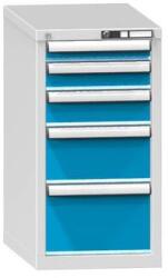 POLAK Fiókos szekrény ZH5, 442 x 753 x 840 mm, szürkéskék