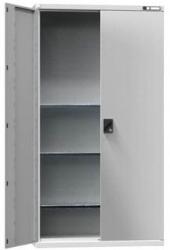 POLAK Fém műhelyszerszámdoboz SK2, 1950 x 1044 x 405 mm, 3 polc, szürke/szürke