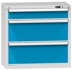 POLAK Fiókos szekrény ZR3, 884 x 464 x 840 mm, szürkéskék