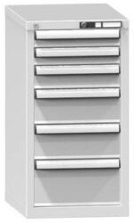 POLAK Fiókos szekrény ZL7, 442 x 600 x 840 mm, szürkésszürke