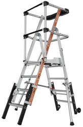 Tubesca-Comabi Raptorscopic állítható alumínium munkaállvány, 3-4 fokos