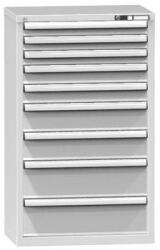 POLAK Fiókos szekrény ZP4, 731 x 464 x 1215 mm, szürkésszürke