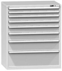 POLAK Fiókos szekrény ZG3, 1037 x 753 x 1215 mm, szürkésszürke