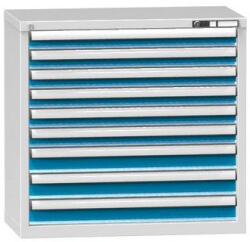 POLAK Fiókos szekrény ZR9, 884 x 464 x 840 mm, szürkéskék