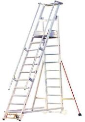 Tubesca-Comabi mobil alumínium munkaállvány, 15 fokos