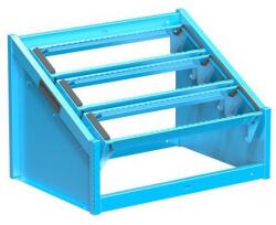 POLAK NC asztali állvány 36x27D felszereléssel, 6-os opció, kék