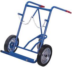 Cordes Rudl RU210 2 hegesztőhengerhez tartókerékkel, 200 kg-ig, tömör kerekekkel, kék
