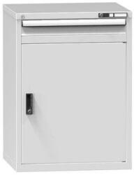 POLAK Fiókos szekrény ZD1, 731 x 600 x 990 mm, szürkésszürke