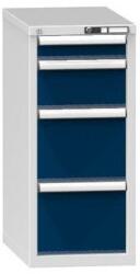 POLAK Fiókos szekrény ZH5, 442 x 753 x 990 mm, szürke-sötétkék