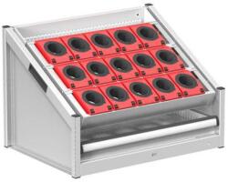 POLAK NC asztali állvány 36x27D felszereléssel, 5-ös opció, szürke