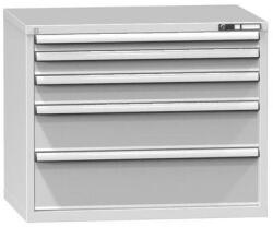 POLAK Fiókos szekrény ZG3, 1037 x 753 x 840 mm, szürkésszürke