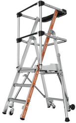 Tubesca-Comabi Veloce mobil alumínium munkaállvány, 3 fokos