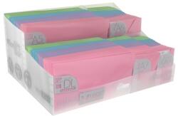 Office Box Display plic plastic Office box, prindere tip arici, 5 dimensiuni de plic, culori pastel, 250 buc. FR92505-EX