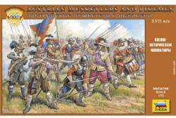 Zvezda Wargames (AoB) фигурки 8061 - Австрийски мускетари и пикинери (1: 72)