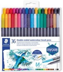STAEDTLER Marsgraphic Duo 0.5-0.8/1.0-6.0mm Kétvégű ecsetirón készlet - Vegyes színek (36 db) (3001 TB36) (3001 TB36)