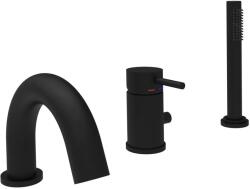 Kronenbach Lima 2.0 Black kád és zuhany csaptelep fürdőkád fölé fekete 100.4206SMKB (1004206SMKB)