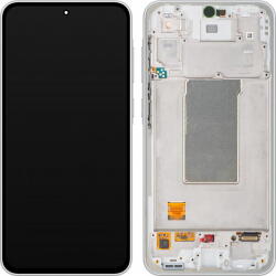 Samsung Piese si componente Display cu Touchscreen Samsung Galaxy A36 A366, cu Rama, Alb, Service Pack GH82-36841B (GH82-36841B) - pcone