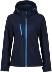 REGATTA Női Venturer 3 rétegű kapucnis soft shell kabát kék