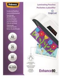 Fellowes Meleglamináló fólia, 80 mikron, A3, fényes, 25 db, FELLOWES (5396403) - mystock