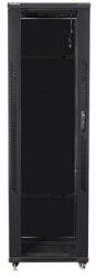 Lanberg 19" szabadon álló rack szekrény 42U/600X600 lapraszerelt, fekete (FF01-6642-12B) - mzona