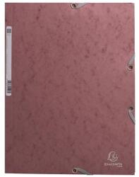 Exacompta Gumis mappa A/4 EXACOMPTA karton 400 gr/m2 Skandi márványozott mintájú antik rózsaszín