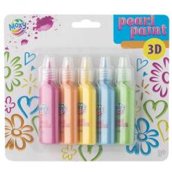 MOXY Gyöngyházfényű 3D festék készlet - 5x25 ml - élénk (IMO-SP-100118NEON)