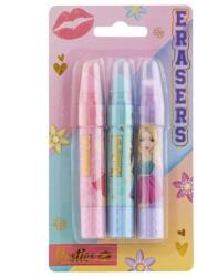 Grafix Besties lányok rúzs formájú radír szett - 3 darabos (IMO-GF-140022)