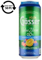 Gösser Alkoholmentes sör GÖSSER Natur-Zitrone áfonya-citrom 0% 500 ml DRS - fotoland