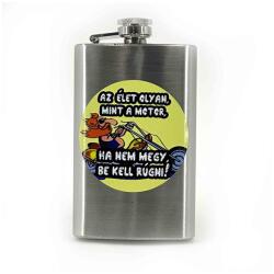 Nevesajándék Vicces Flaska Az élet olyan, mint a motor Ivós Ajándék (VFL035)
