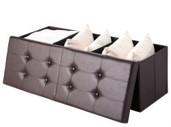 Deuba Cutie depozitare cu capac rabatabil maro - 115x38x38cm