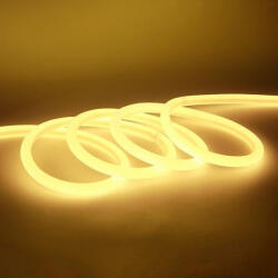 Factory Rezistent la apă Bandă LED 12V Alb Cald Lumină 5m Neon Flex cu Sursă de alimentare 101428 (101428)