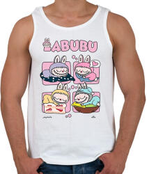 printfashion Alvó Labubu - Férfi atléta - Fehér (17579906)