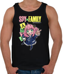 printfashion SPY FAMILY - ANYA - Férfi atléta - Fekete (17538962)