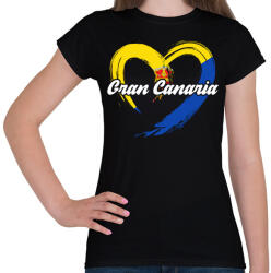 printfashion gran canaria - Női póló - Fekete (17559774)