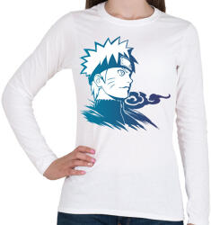 printfashion Uzumaki Naruto digital illustration, Naruto Uzumaki Minato Na - Női hosszú ujjú póló - Fehér (17569258)