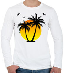 printfashion Nyári hangulat - Férfi hosszú ujjú póló - Fehér (17533990)