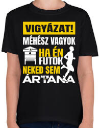 printfashion vigyázat méhész vagyok - Gyerek póló - Fekete (17550307)