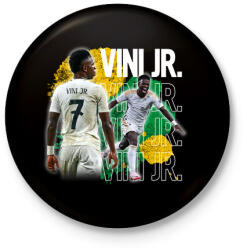 printfashion vinicius jr - Kitűző, hűtőmágnes - Fekete (17544339)